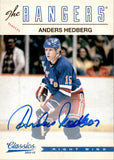 2012-13 Anders Hedberg Panini Classics Signatures AUTOGRAPH AUTO #43 New York Rangers