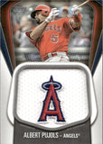 2020 Albert Pujols Topps SERIES ONE COMMEMORATIVE JUMBO JERSEY SLEEVE PATCH CARD #JJSP-AP Los Angeles Angels