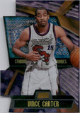 1998-99 Vince Carter Topps Stadium Club TRIUMVIRATE LUMINOUS ROOKIE RC #T16C Toronto Raptors