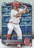 2025 JJ Wetherholt Bowman MEGA BOX CHROME PROSPECT 1ST BOWMAN MOJO REFRACTOR #BCP-22 St. Louis Cardinals 1