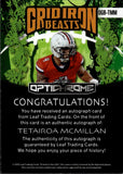 2024 Tetairoa McMillan Leaf Optichrome GRIDIRON BEASTS AUTOGRAPH 8/9 AUTO #OGB-TMM Arizona Wildcats Carolina Panthers