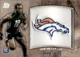 2011 Von Miller Topps Rising Rookies MANUFACTURED NFL ROOKIE TEAM LOGO PATCH 606/1074 #RTP-VM Denver Broncos