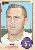 1968 Jim Hunter Topps #385 Oakland A's