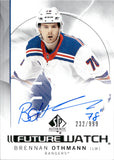 2024-25 Brennan Othmann Upper Deck SP Authentic FUTURE WATCH AUTOGRAPH ROOKIE 232/999 AUTO RC #102 New York Rangers