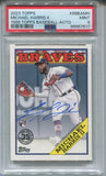 2023 Michael Harris II Topps ROOKIE 1988 DESIGN AUTO AUTOGRAPH PSA 9 #88BA-MH Atlanta Braves 7617