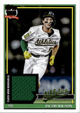 2026 Jacob Wilson Topps 1991 DESIGN JERSEY RELIC #91R-JWI Athletics