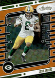 2024 Josh Jacobs Panini Absolute ORANGE MOSAIC 66/299 #38 Green Bay Packers