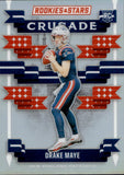 2024 Drake Maye Panini Rookies & Stars CRUSADE ROOKIE RC #C-DME New England Patriots