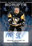 2024-25 Michael Bunting Upper Deck Black Diamond SPARKLING SCRIPTS AUTOGRAPH AUTO #SS-BU Pittsburgh Penguins
