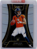 2018 Drew Lock Panini Select SILVER PRIZM XRC ROOKIE RC #304 Denver Broncos