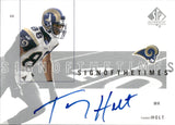 2001 Torry Holt Upper Deck SP Authentic SIGN OF THE TIMES AUTOGRAPH AUTO #TH St. Louis Rams