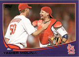 2013 Yadier Molina Topps PURPLE #4 St. Louis Cardinals