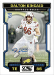 2023 Dalton Kincaid Panini Score ROOKIE SIGNATURES AUTOGRAPH RC AUTO #338 Buffalo Bills