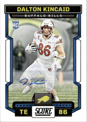 2023 Dalton Kincaid Panini Score ROOKIE SIGNATURES AUTOGRAPH RC AUTO #338 Buffalo Bills