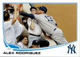 2013 Alex Rodriguez Topps GREAT CATCH SP PHOTO VARIATION #213 New York Yankees