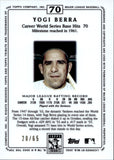 2002 Yogi Berra Topps Tribute RED 20/65 #70 New York Yankees