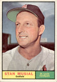 1961 Stan Musial Topps #290 St. Louis Cardinals *CREASES*