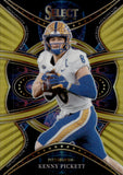 2022 Kenny Pickett Panini Select Draft Picks PHENOMENON GOLD PRIZM ROOKIE 3/10 RC #PKP Pittsburgh Panthers