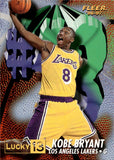 1996-97 Kobe Bryant Fleer LUCKY 13 ROOKIE RC #13 Los Angeles Lakers