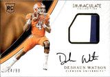 2017 Deshaun Watson Panini Immaculate Collection Collegiate ROOKIE PATCH AUTO 14/99 RC AUTOGRAPH #115 Clemson Tigers Houston Texans