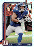 2025 Cam Skattebo Topps Chrome TOPPS LOGO REFRACTOR ROOKIE RC #331 New York Giants