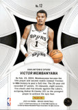 2023-24 Victor Wembanyama Panini Mosaic EPIC PERFORMERS ROOKIE RC #12 San Antonio Spurs 2