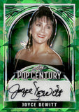 2024 Joyce Dewitt Leaf Metal Pop Century GREEN CRYSTAL AUTOGRAPH 2/4 AUTO #BA-JDW Three's Company