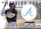 2023 Ronald Acuna Jr. Topps SERIES TWO FATHER'S DAY COMMEMORATIVE MANUFACTURED TEAM PATCH CARD #FD-RA Atlanta Braves