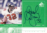 1998 Jamal Anderson Upper Deck SP Authentic PLAYER'S INK AUTOGRAPH AUTO #JA Atlanta Falcons