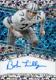 2018 Bob Lilly Panini Spectra NEON BLUE PRIZM AUTOGRAPH 21/35 AUTO #S-BL Dallas Cowboys