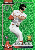 2026 Roman Anthony Topps Series One EASTER GREEN LEAF FOIL ROOKIE RC #189 Boston Red Sox