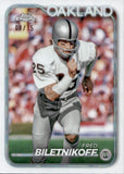 2024 Fred Biletnikoff Topps Chrome WHITE REFRACTOR 8/15 #152 Oakland Raiders
