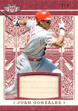 2025 Juan Gonzalez Leaf Lumber GAME-USED BAT 3/4 #GL-65 Texas Rangers