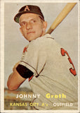 1957 Johnny Groth Topps #360 Kansas City Athletics BV$8