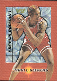 1997-98 Dennis Rodman Fleer THRILL SEEKERS #9 Chicago Bulls
