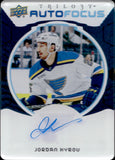 2023-24 Jordan Kyrou Upper Deck Triology AUTO FOCUS AUTOGRAPH #AF-JK St. Louis Blues