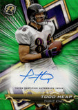 2023 Todd Heap Topps Composite RESURGENCE SIGNATURES GREEN SURGE REFRACTOR AUTOGRAPH 112/175 AUTO #RA-THE Baltimore Ravens