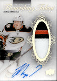 2023-24 Jamie Drysdale Upper Deck Premier FLOURISHING TALENT AUTO PATCH 92/99 AUTOGRAPH #FT-JD Anaheim Ducks