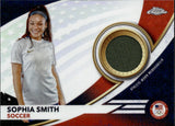 2024 Sophia Smith Topps Chrome U.S. Olympic & Paralympic Team Hopefuls TEAM USA MEMORABILIA PIECES #USA-SSM Soccer 1