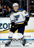 2025-26 Jimmy Snuggerud Upper Deck Series 1 YOUNG GUNS DELUXE ROOKIE 245/250 RC #207 St. Louis Blues *NRMT*