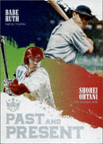 2018 Shohei Ohtani Babe Ruth Panini Diamond Kings PAST AND PRESENT ROOKIE RC #PP10 Angels Yankeess