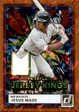 2026 Jesus Made Panini Donruss PROSPECT JERSEY KINGS ORANGE ICE #PJK-JM Milwaukee Brewers