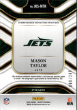 2025 Mason Taylor Panini Select JUMBO ROOKIE SIGNATURE SWATCHES SILVER PRIZM AUTOGRAPH AUTO RC #JRS-MTR New York Jets