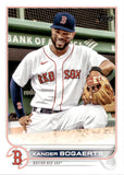 2022 Xander Bogaerts Topps SERIES ONE DUGOUT IMAGE VARIATION #8 Boston Red Sox