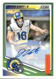 2025 Joshua Karty Panini Score AUTOGRAPH AUTO #200 Los Angeles Rams