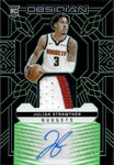 2023-24 Julian Strawther Panini Obsidian ROOKIE ELECTRIC ETCH GREEN PATCH AUTO 08/25 AUTOGRAPH RELIC #RJI-STW Denver Nuggets