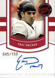 2010 Eric Decker Press Pass SIDELINE SIGNATURES AUTOGRAPH ROOKIE RC AUTO 45/150 #SS-ED Denver Broncos Minnesota Golden Gophers