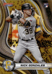 2024 Nick Gonzales Bowman's Best GOLD REFRACTOR ROOKIE 08/50 RC #52 Pittsburgh Pirates