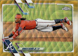 2021 Ronald Acuna Jr. Topps Chrome GOLD WAVE REFRACTOR 12/50 #50 Atlanta Braves
