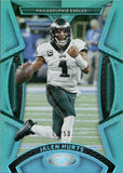 2023 Jalen Hurts Panini Certified MIRROR TEAL 11/50 #17 Philadelphia Eagles